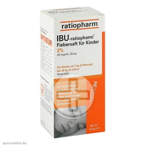 IBURATIOPHARM Fiebersaft für Kinder 20 mg/ml